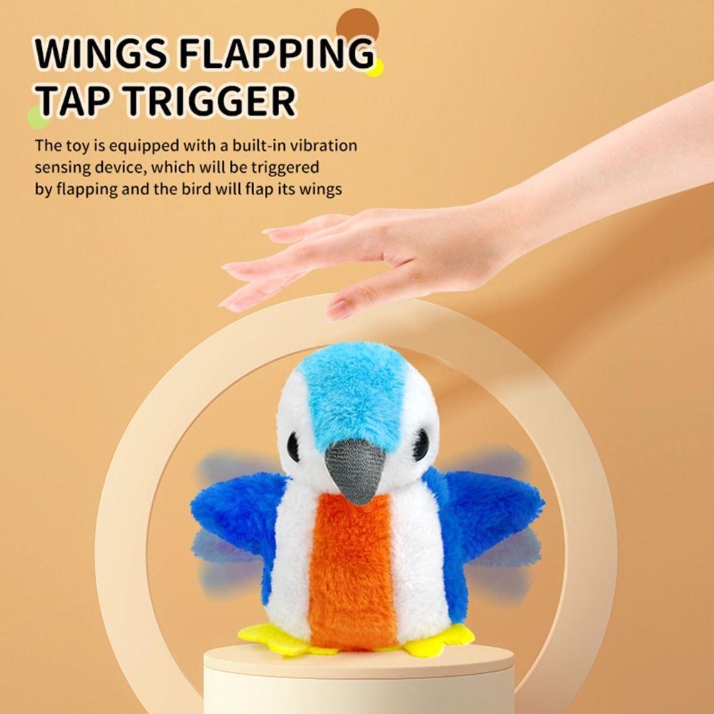 Vivid Chirping Interactive Chirping Bird Cat Toy Hanging Flapping Bird Cat Toy  for Indoor Cats