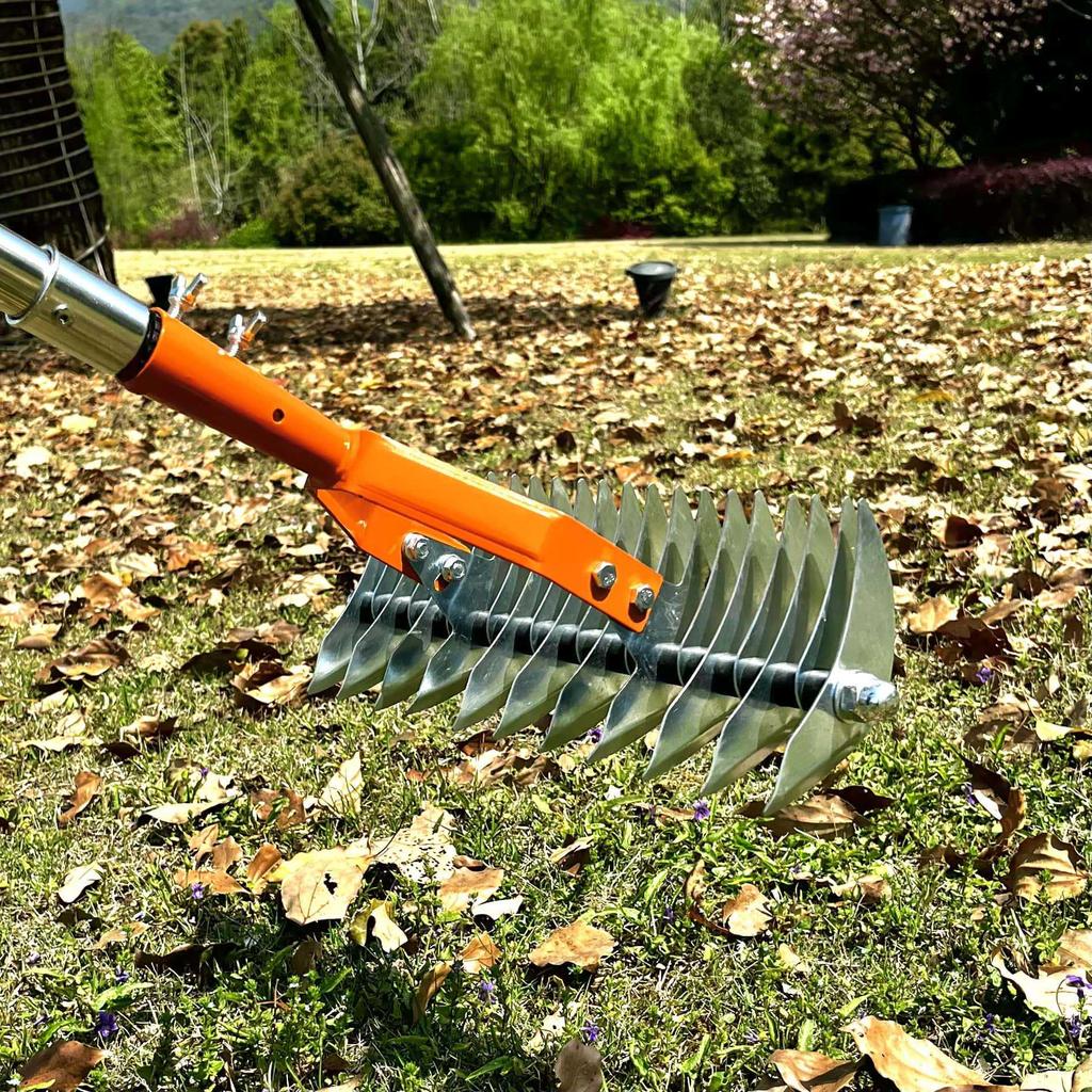 Detachable Gardening Rake: Clear Thatch, Leaves & Soil