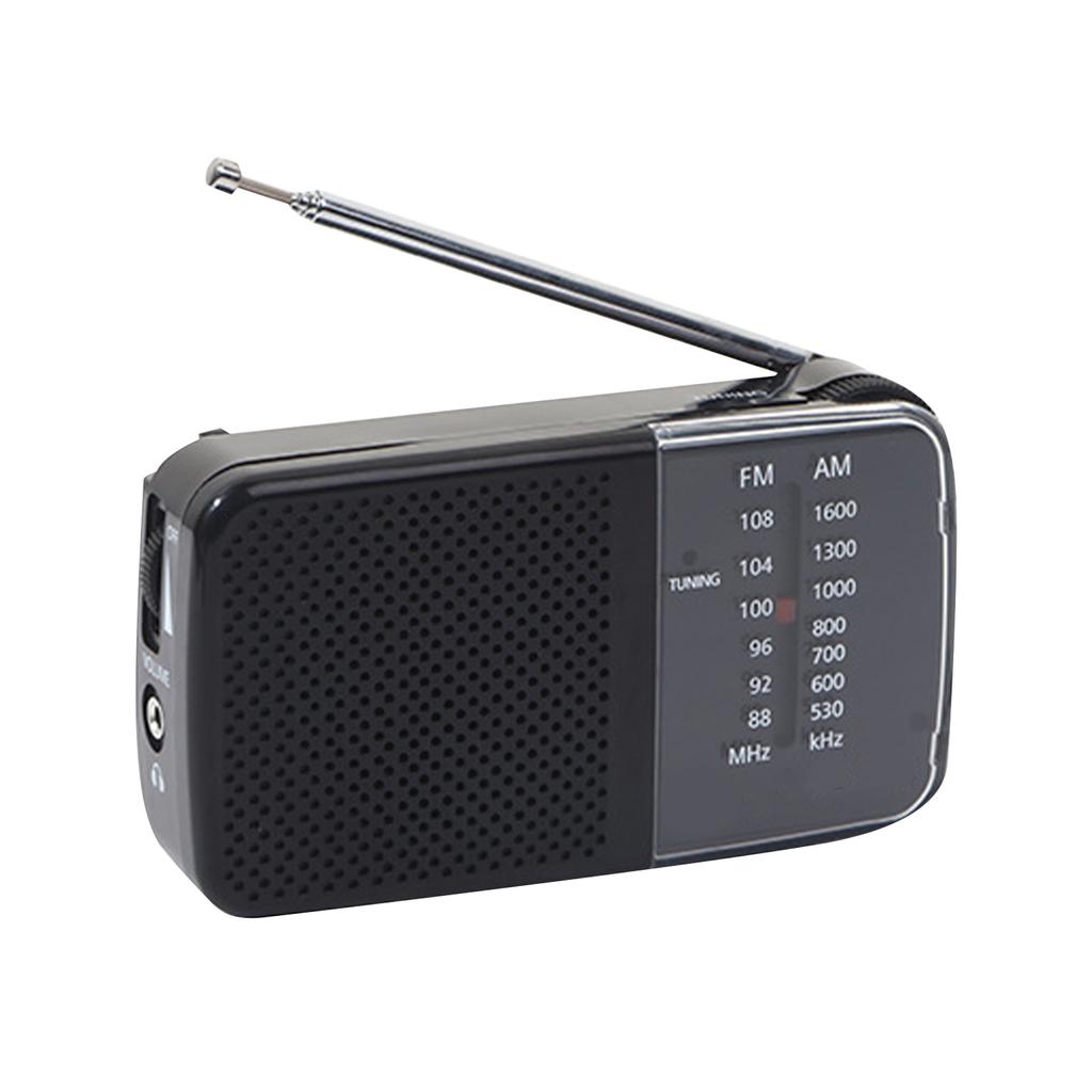 Portable AM FM Shortwave Radio Small Retro Vintage Radio Battery Powered Portable Handheld Radio for Home    