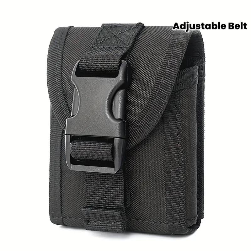 

Modular Nylon Organizer: 1-Pack EDC Waist Pack & MOLLE Pouch with Belt. Hand Washable for Outdoor & Tactical Use. чорний