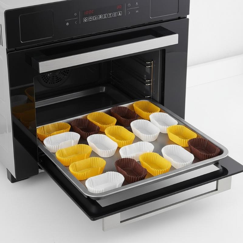 1000 Pcs Loaf Liner Paper Cupcake Muffin Baking Trays Disposable Liners for Wedding Banquet Afternoon Tea