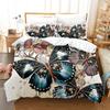 3D Girls' Room Bedding Set Butterfly Series Printed Duvet Cover Pillowcase 2/3PC AU/DE/UK Full Size Soft Zippered Home Textile