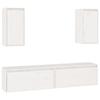 VidaXL TV Stands, 4 Pcs White Solid Pine Wood