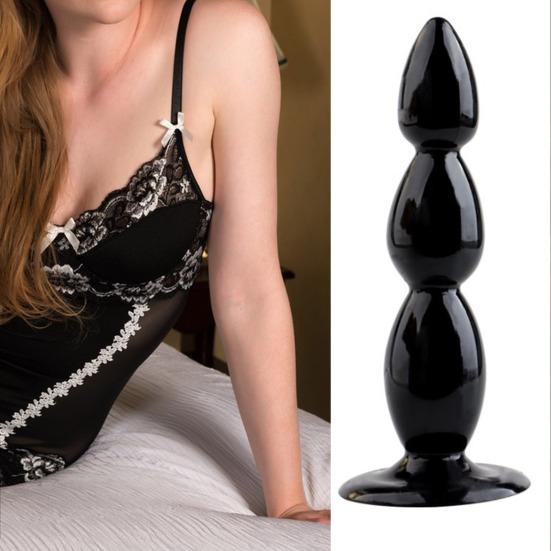 Anal Plug Men Pulling Beads Přísavka Sex Tool Stick TPE Smooth Anal
