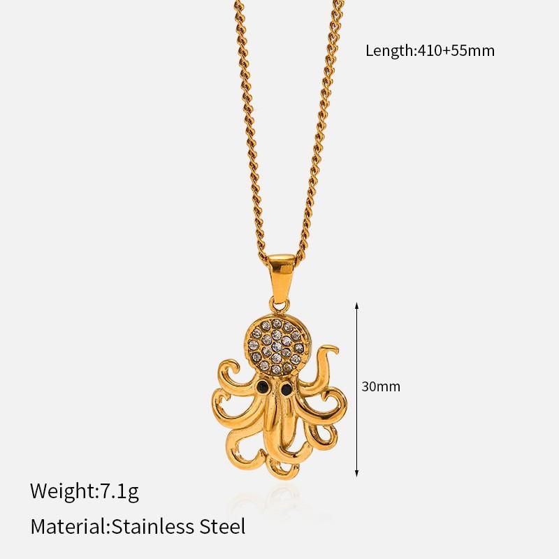 

316L Stainless Steel Necklace Luxury Premium Sweater Chain Diamond Inlaid Water Drop Pendant Clavicle Chain Titanium Steel Jewelry 4