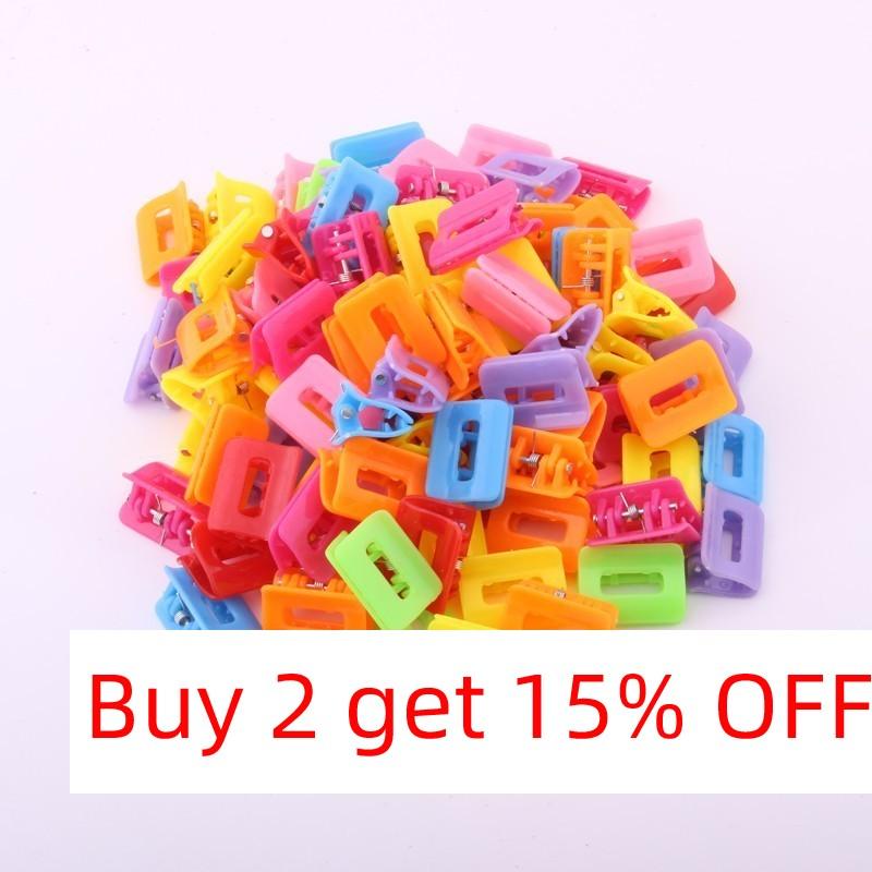 Fashion Small Hairpin for Girls Candy Color Plastic Mini Hair Claws Cute Butterflies Heart Flower Star Hair Clips Charm