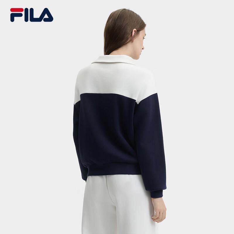 Fila Women's Colorblock Half-Zip Knit Sweatshirt