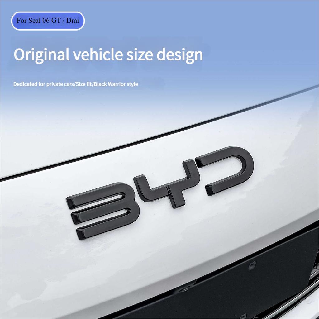 For BYD Seal 06 DMI Seal 06 GT Seagull Dolphin Front Emblem Modification Black Warrior Car Badge Covering Styles Logo