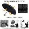 Seraphelix High Windproof Folding Large Size Wooden Umbrella for Super Auto Perfect Parasol for Business or Rainy Season Umbrella, - Handle, Men,