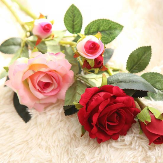 Kunstig Rose Blomster Klut Midtpunkt Håndverk Bryllupsfest Hjem Dekor