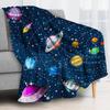Stylish Space Throw Blanket Lightweight Flannel Throw Classic Space Soft Comfy Plush Blanket For Home Decor Perfect Sofa Office