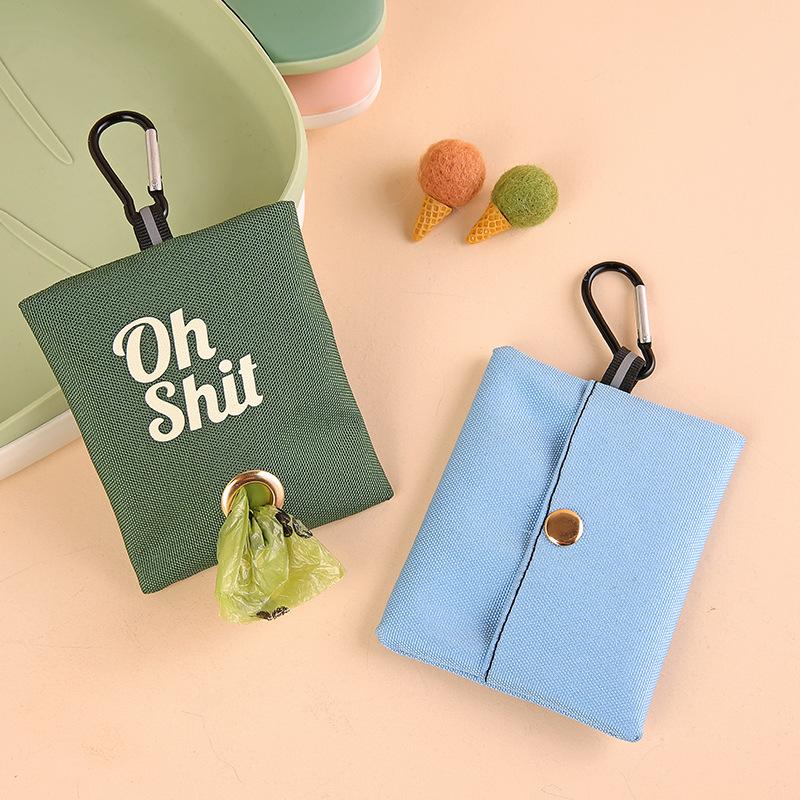 Pet Haustiere Liefert Leinwand Müll Taschen Kotbeutel Spender Tragbare Hund Kot Abfall Tasche Halter Outdoor Welpen Katze Pick Up veranstalter