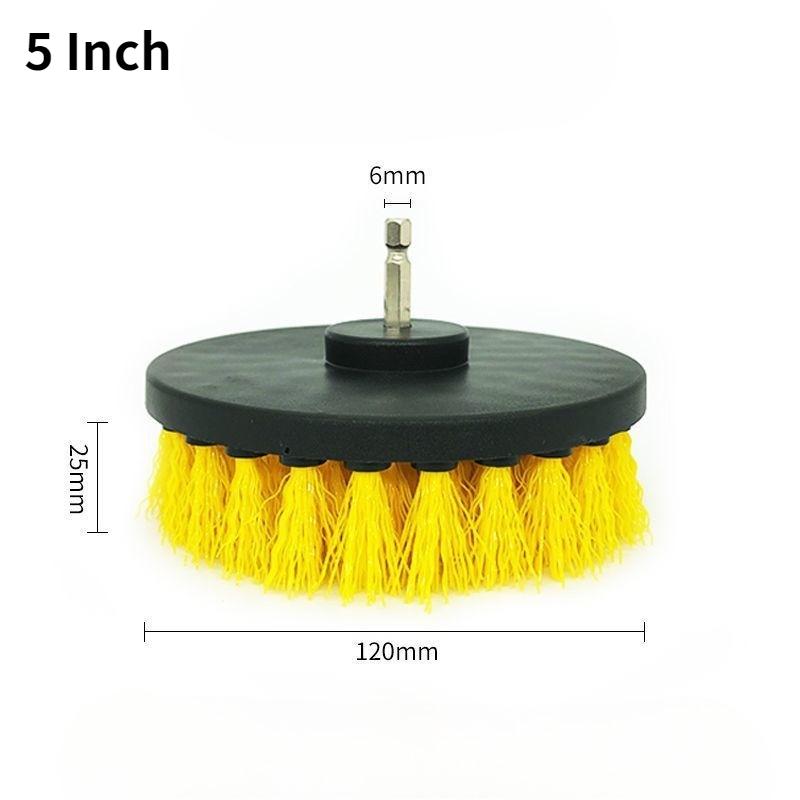 Electric Drill Brush Head Cleaning Tool for Bathroom Surfaces, Tub, Shower, Kitchen Care, and More