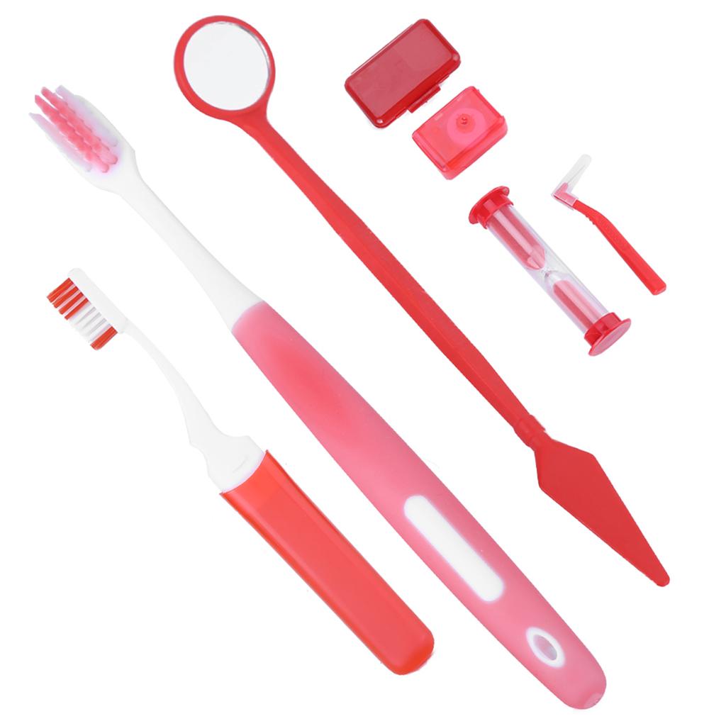 Zubní kartáček Ústní zrcátko Mezizubní kartáček Zubní nit Ústní nástroje Ortodontická ústní hygiena 01#