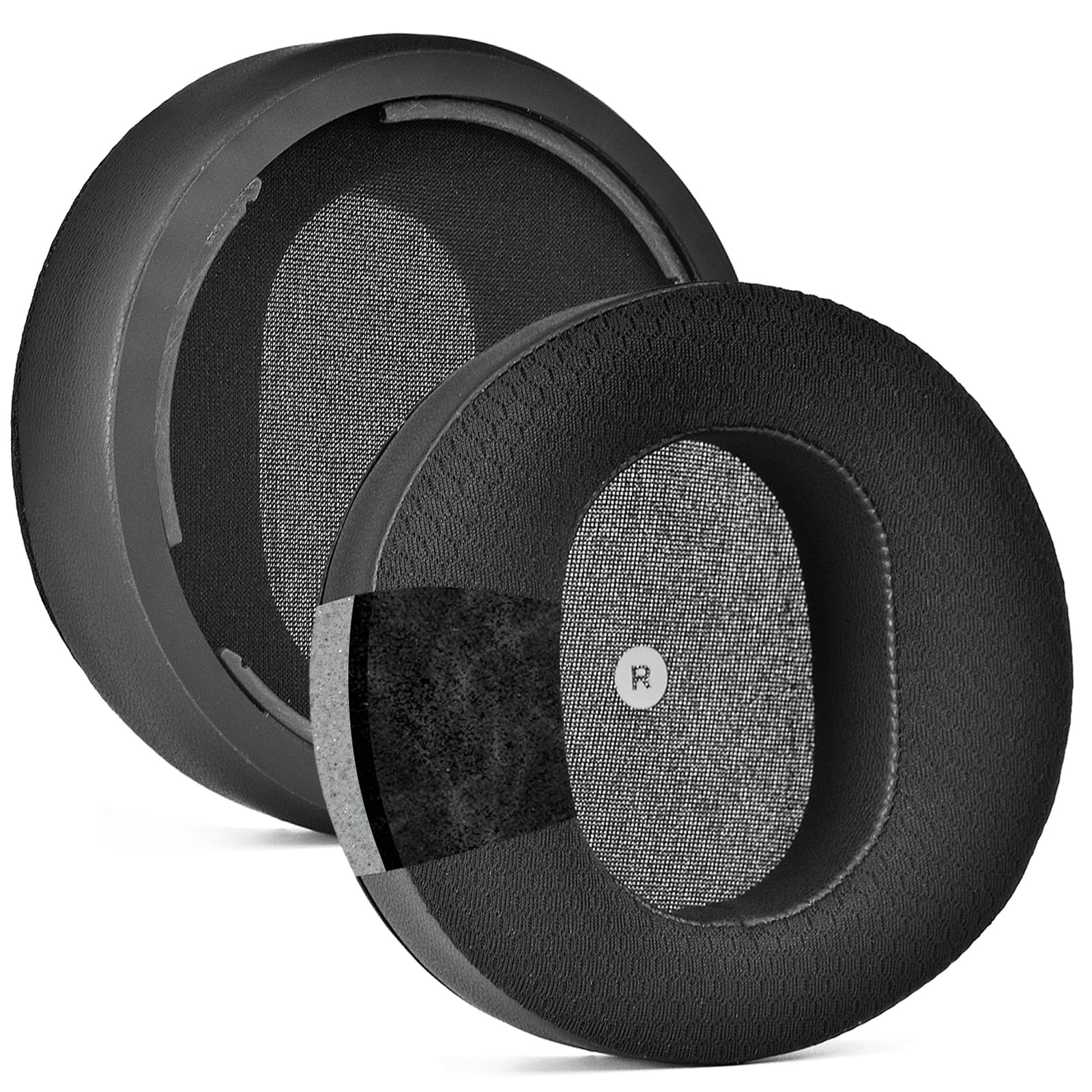 

Durable Black Protein Skin Cloth Ice Feel Memory Foam Ear Pads Spare Parts for Audeze and Maxwell + +