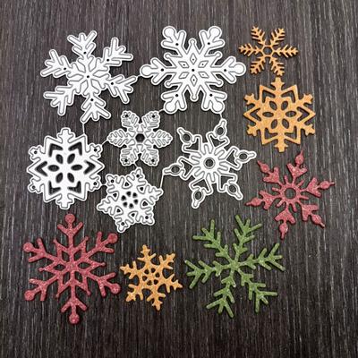 Vánoční kovové vyřezávací šablony Sněhová vločka Vyřezávací šablony Šablony Vyřezávací šablona pro DIY Scrapbooking Album Papírová karta Embosování