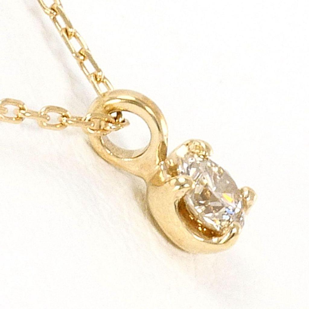 Used Canal Yondo Sea canal4 K10YG necklace diamond Total weight approx. 0.6g approx. 39cm