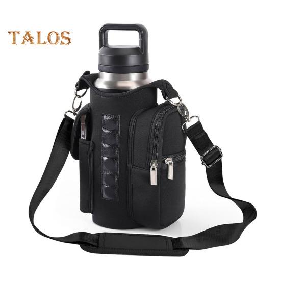 Magnetic Water Bottle Holder Crossbody Bag Waterproof Oxford Kettle Pouch for Gym Outdoor Hiking Fitness Essentials Organizer