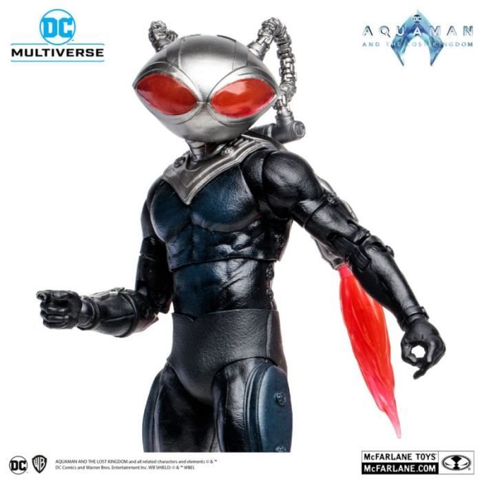Aquaman et le royaume perdu figurine dc multiverse black manta 18 cm