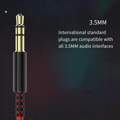 Verlängerte Meterkabel In-Ear-Kopfhörer Kraftvoller Bass