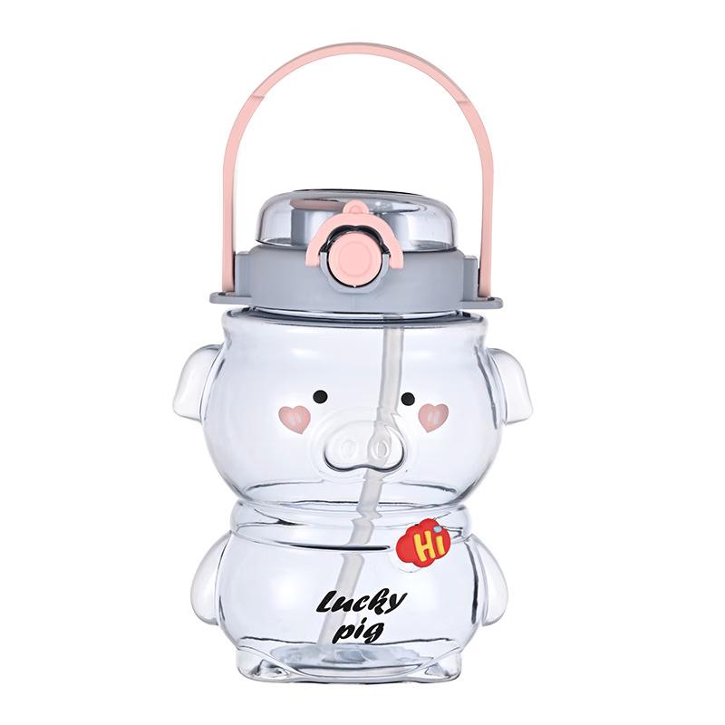 Cute Cartoon Double-Drink Portable Water Bottle