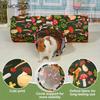  3-Way Foldable Guinea Pig Tunnel - Washable Hideout for Rabbits Hamsters & Small Pets with Mushroom Design