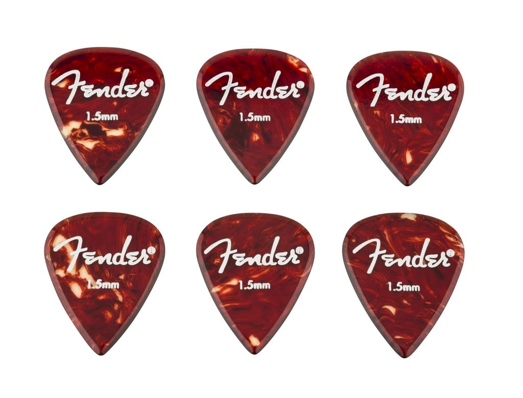 Fender Aero Acrylic Picks Medium of 6 6-count 1.5mm [Set Picks]