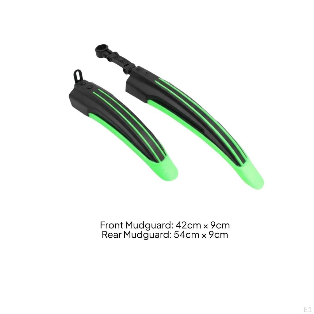 Front and Rear Bike Fenders Full Coverage Universal Mudguard Material