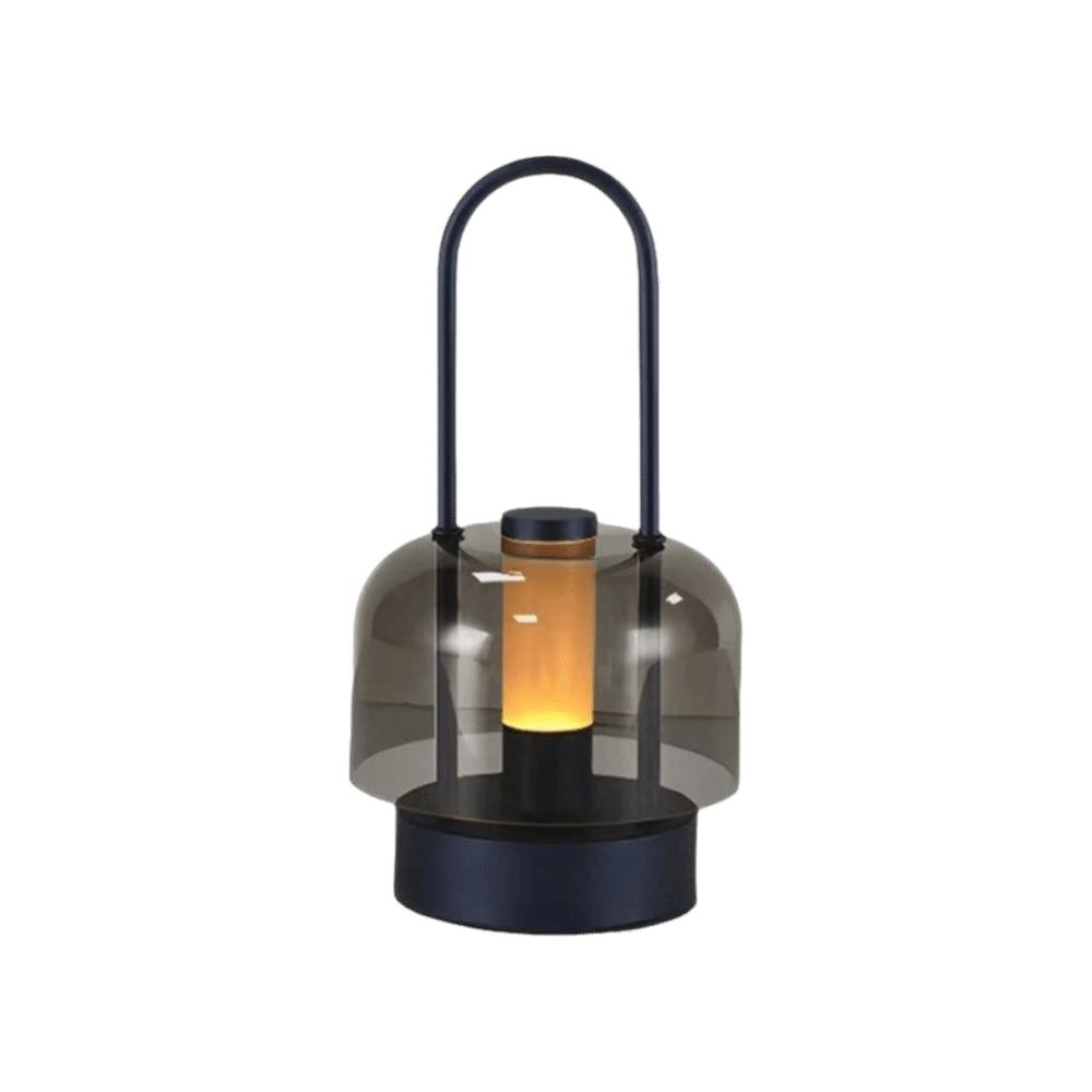 Rechargeable Camping Style Lamp Tri Color Touch Switch Desk Lamp Acrylic Material Metal Base Night Light Camping Use