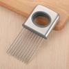 Onion Holder For Vegetable Fruits Cutter Stainless Steel Prongs Veg Fruit Help Potato Mt Peeler Chopper