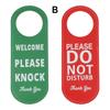 1pc Do Not Disturb Please Knock Signs Leather Door Sign Door Knobs Meeting Room Door Hanger Tags Label For Hotel Bar Mall