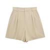 2024 Summer Women's Solid Color Fashion Split Vest & Shorts Set