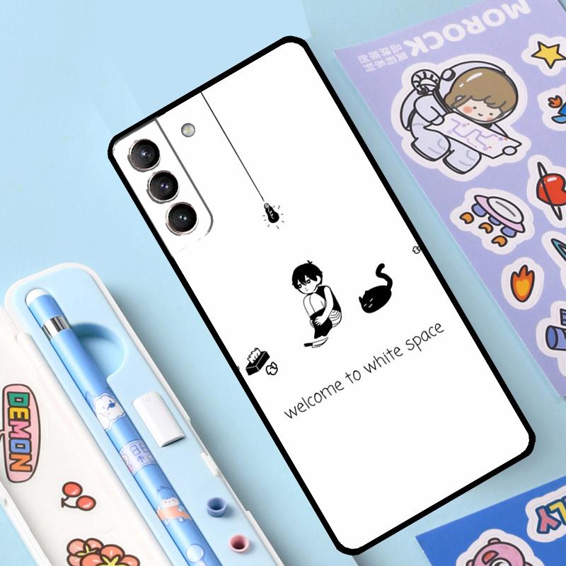 Omori Game Case For Samsung Galaxy S23 S21 S22 Ultra Plus Note 10 20 S8 S9 S10 Plus S20 FE Cover Case