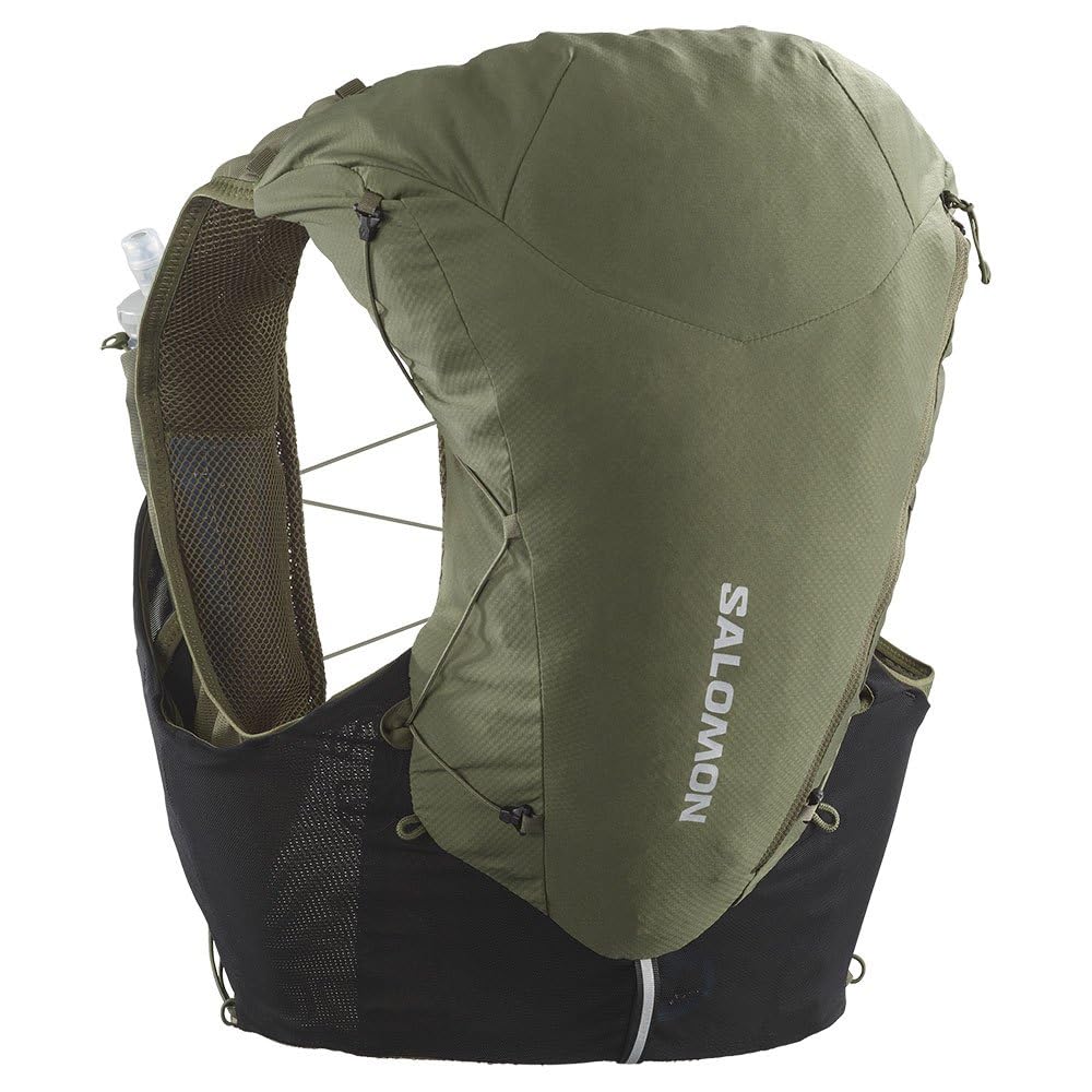 

SALOMON ADV SKIN 12 with Khaki Flask, Unisex,