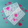 Silicone Mold Love Heart Shaped Pendants Epoxy Resin Molds for DIY Epoxy Resin Crafting Mould Jewelry Making Crafts