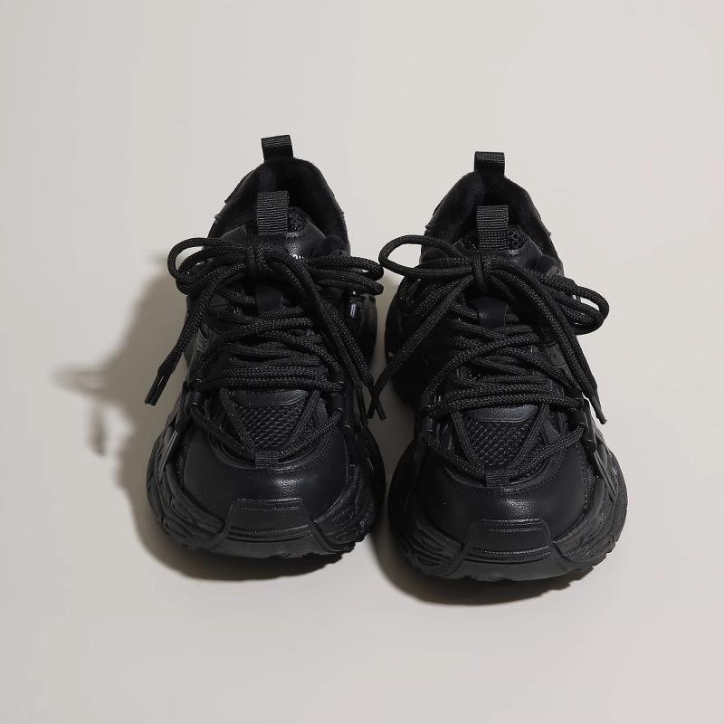 Thick-soled Women's Summer New Mesh Breathable Gray Casual Versatile Sports Shoes Women's Velvet Models