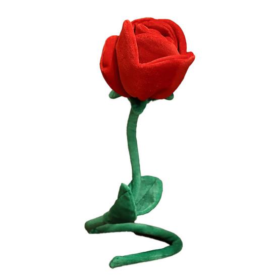 85cm/100cm Imitation Rose Realistic Soft Plush Flower Healing Decompressing Safe Never Withering Bouquet Home Decor
