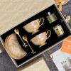JUNSHIQI LIU Ceramic Coffee Cup & Aromatherapy Gift Set