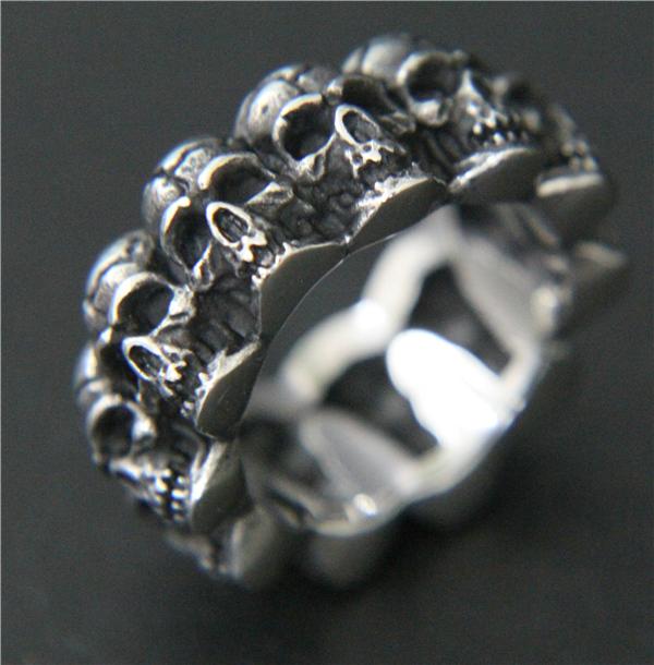 

2026 Cool Band Skull Ring Stainless Steel Mens Women Fashion Fashion Biker Skull Ring 8