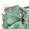 PRADA Bicolor triangle logo Backpack Leather / Nylon Green/Black