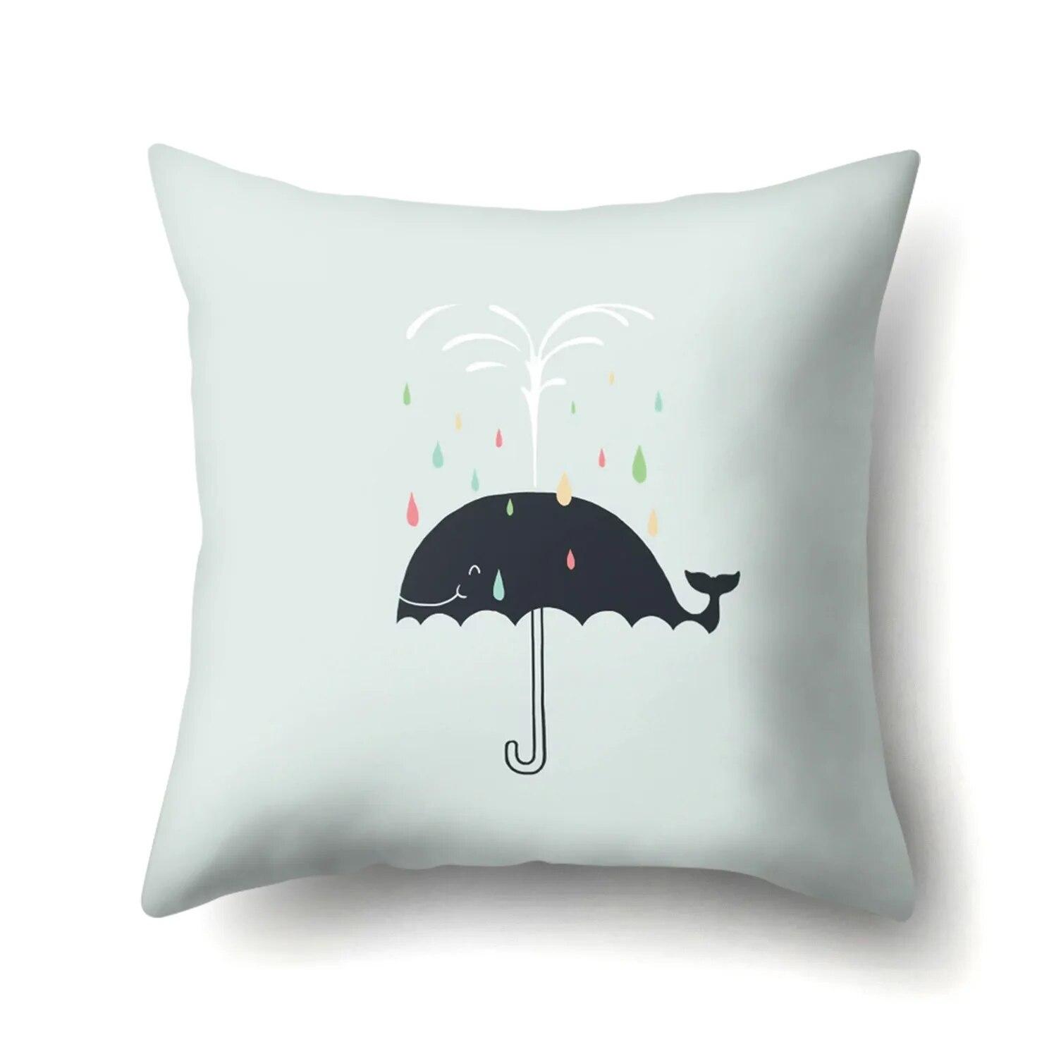 

Наволочка с фруктами и животными, офисная подушка, чехол для гостиной, талии 40x40cm