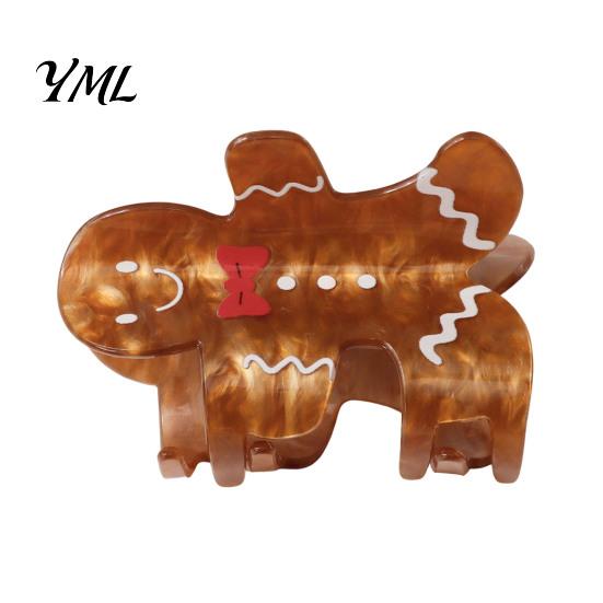 Accessori Leggeri per Capelli per Natale Pinza a Artiglio Donna, Fantasie Carine Antiscivolo Tenuta Forte Babbo Natale Pinza Squalo, Fermagli Decorativi