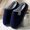 Unisex Plush Home Slippers, Cozy & Warm Closed Toe Fuzzy Slip On Shoes, Comfortable Indoor Floor Slippers