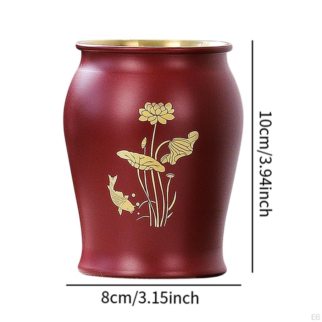 Metal Pen Holder Brush Home Elegant Desk Crafts Traditional Ideal Gift Office Multi Purpose