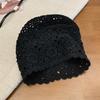 Spring Autumn Crochet Woven Women's Wool Knitted Hat Thin Hollow Out Handmade Women's Crochet Hat Summer Headwrap Hat