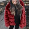 Women's Faux Fox Fur Coat Was Thin Collar Fur Female