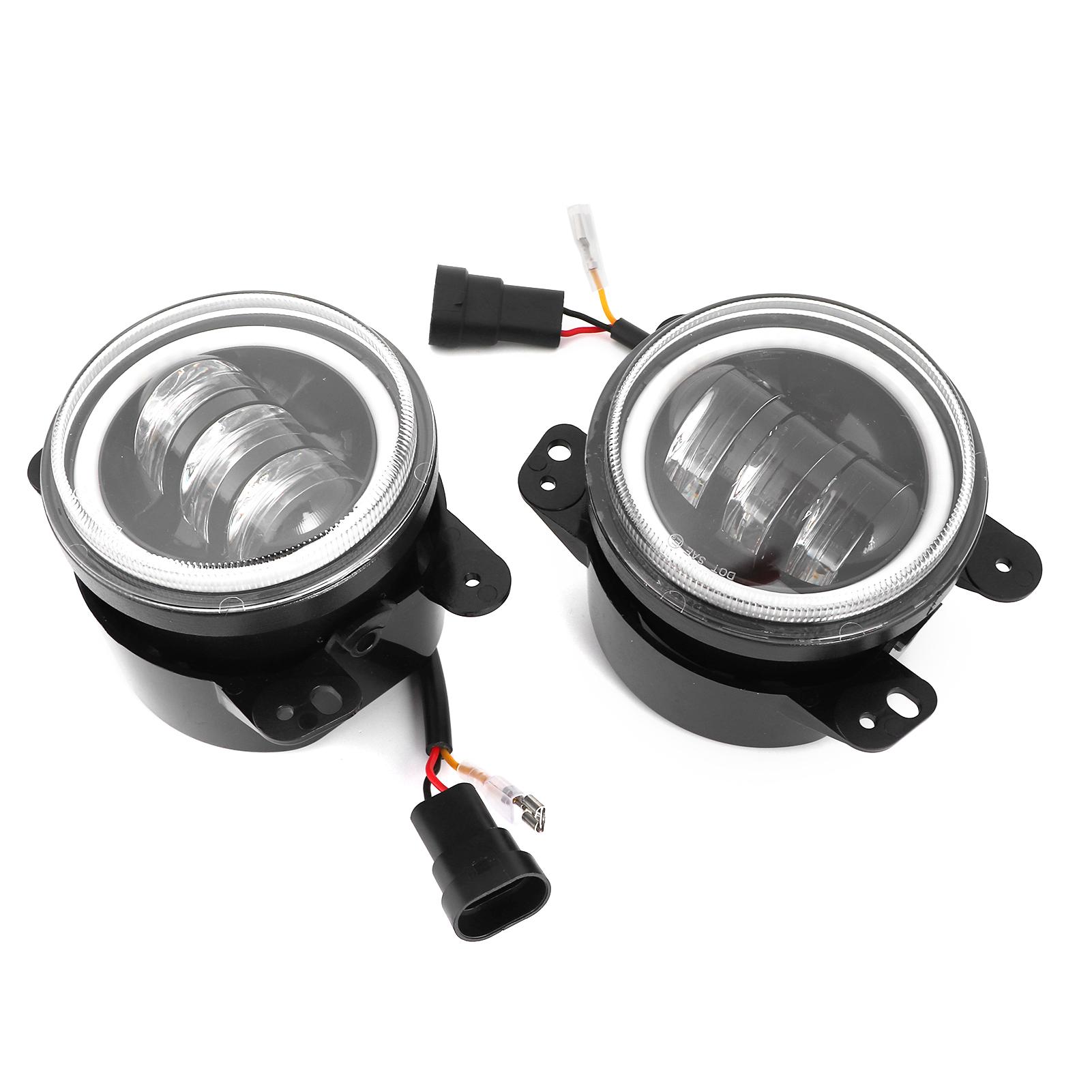 

4-дюймовая светодиодная противотуманная фара круглая с кронштейном и жгутом DRL поворотник подходит для Jeep Wrangler JL 20182020