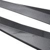 Universal 2Pcs Car Rear Bumper Splitter Diffuser Spoiler Lip Carbon Fiber Look