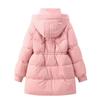 Women's Autumn and Winter Coat Solid Color Hooded Loose Thickened Windproof Mid-length Women's Jacket 5 Colors