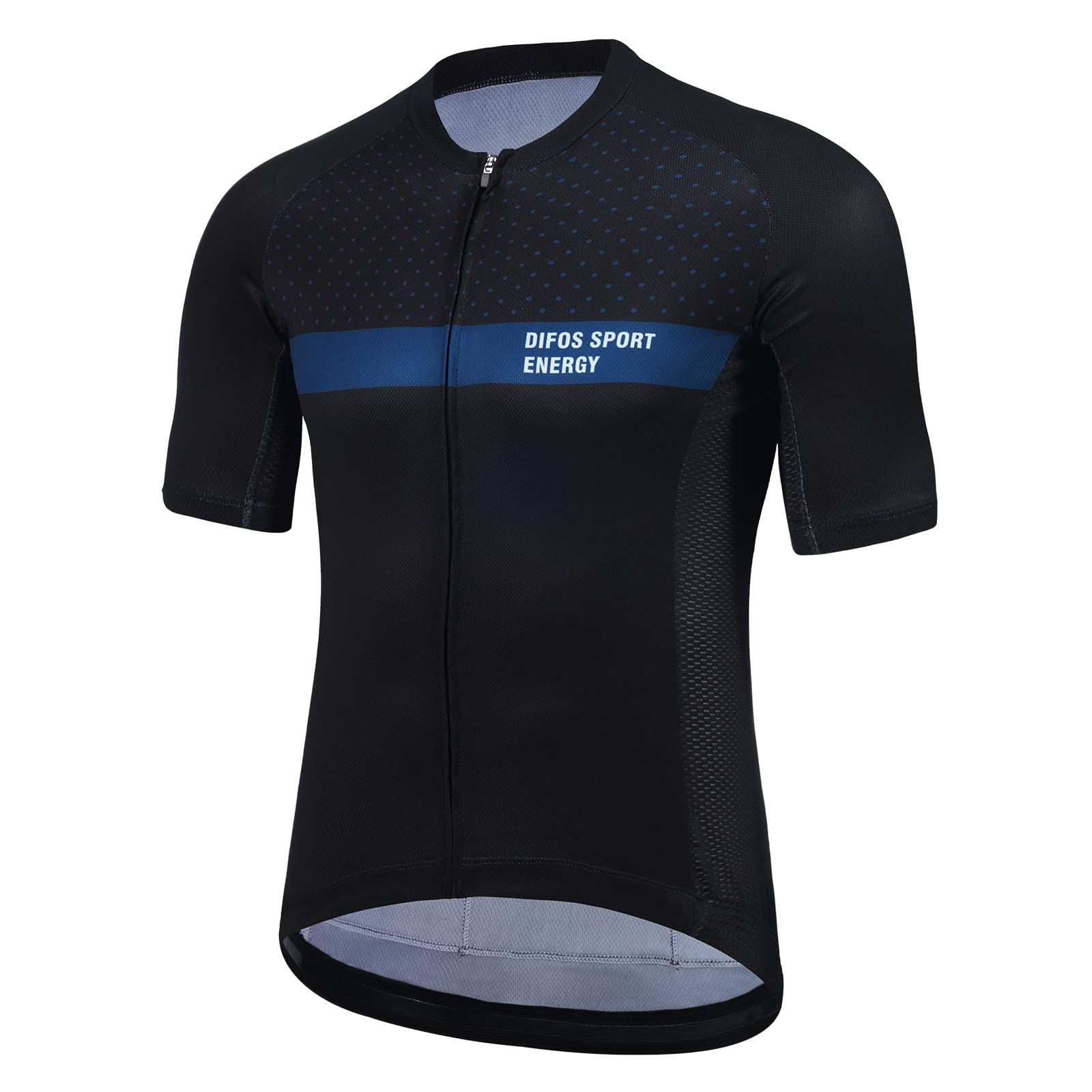 

Difos Men s Short Sleeve Cycling Jersey, Summer Road Bike Wear, Mesh, Breathable, Quick-Drying, Lightweight, Black, XXL